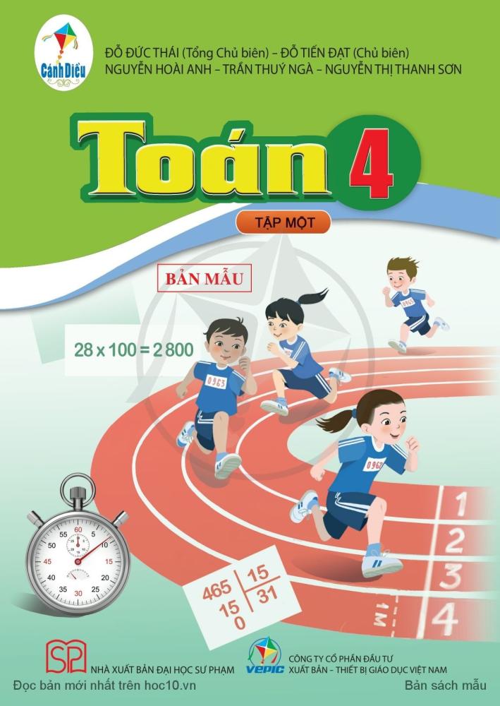 SÁCH GIÁO KHOA TOÁN 4 TẬP 1 CÁNH DỀU – Sách Toán