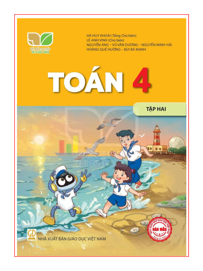 SÁCH GIÁO KHOA TOÁN 4 TẬP 2 KẾT NỐI TRI THỨC – Sách Toán